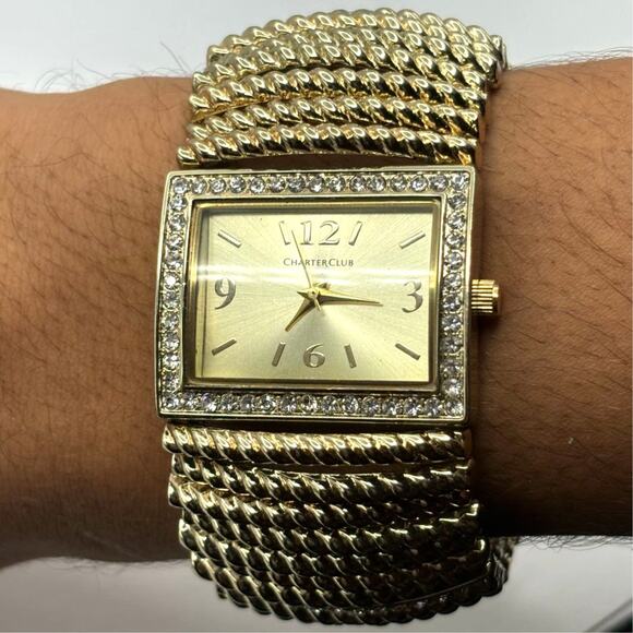 Gold Charter Club Watch - Picture 1 of 3